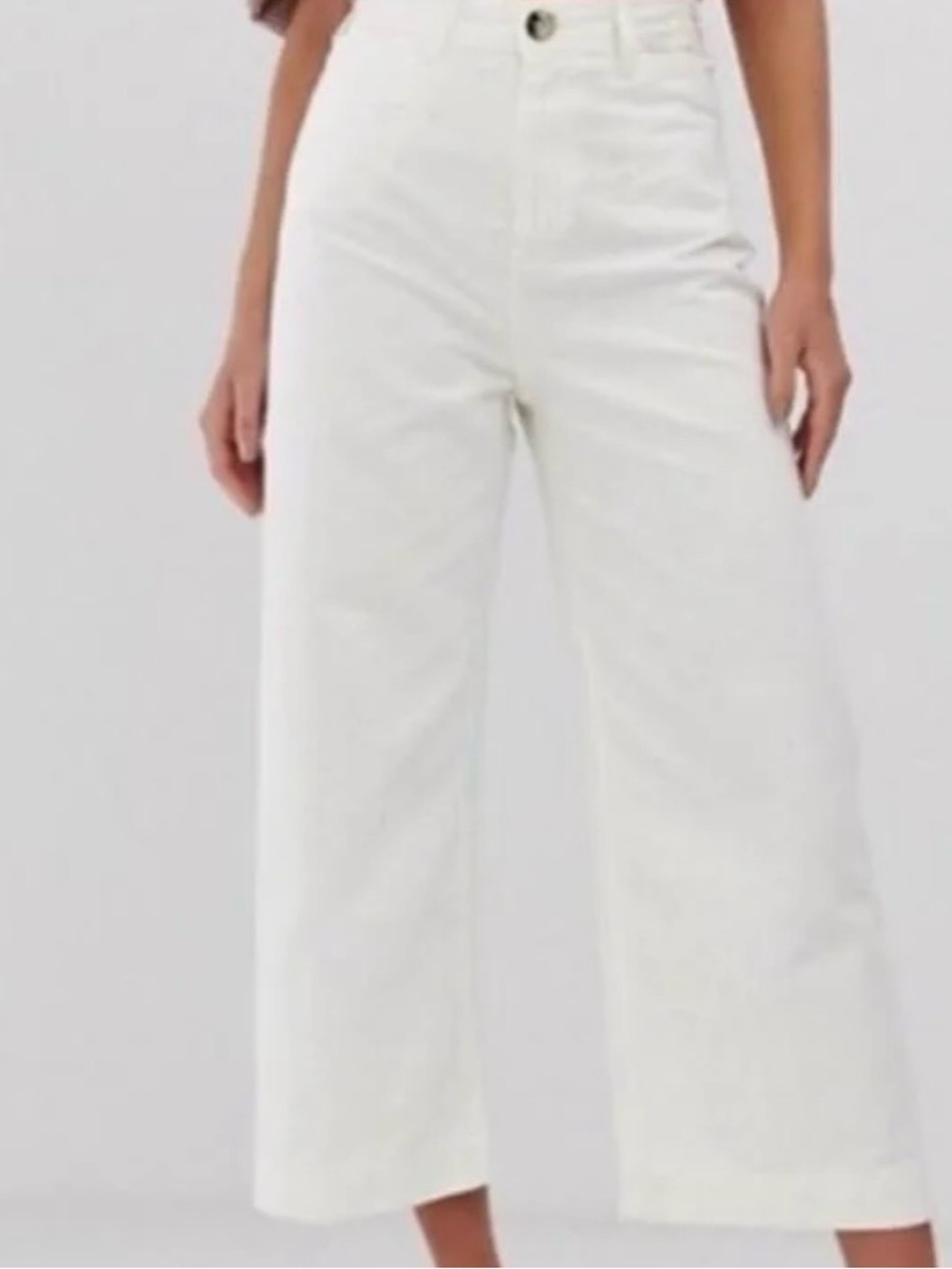 We The Free White Casual Denim Pants